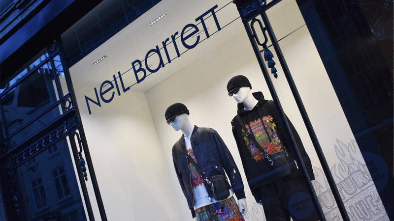 neil barret shop window