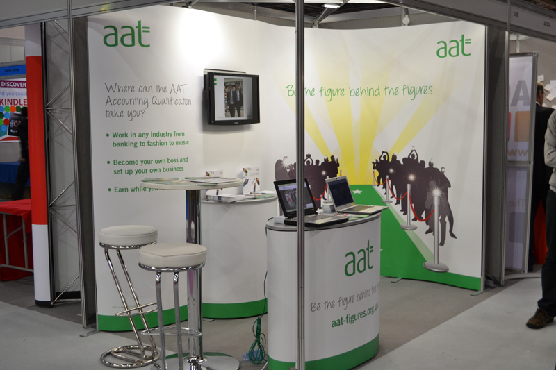 A small popup exhibition stand for aat